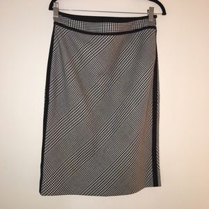 White House Black Market Glen Plaid Pencil Skirt